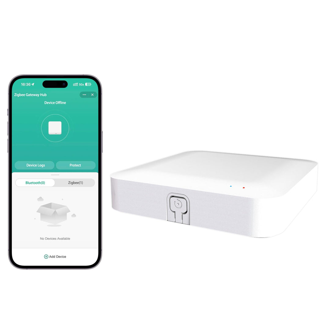 Tuya ZigBee 3.0 Hub/Wired Gateway, WiFi Smart Home Bridge Remote Controller,Work with Tuya ZigBee Smart Device, White