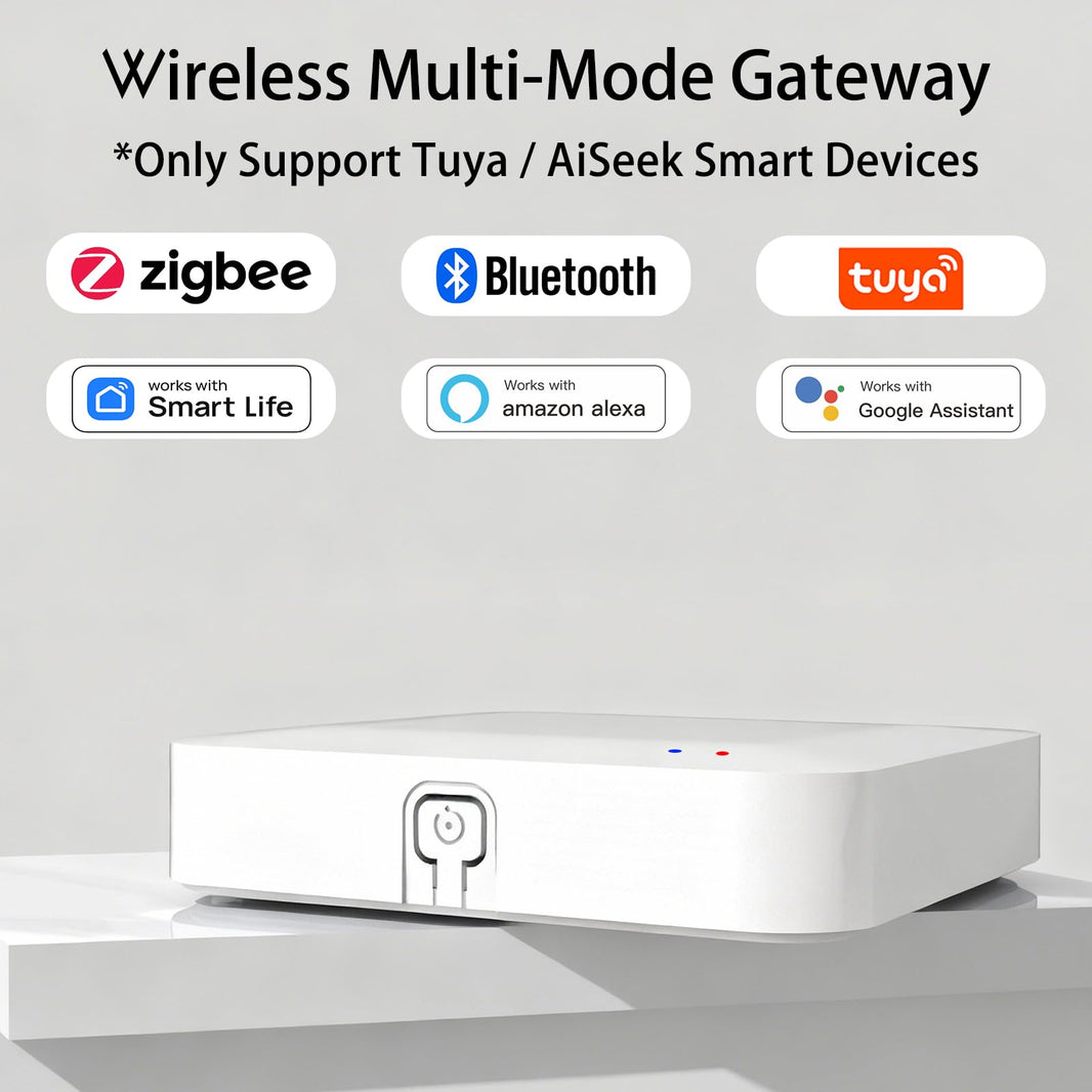 Tuya ZigBee 3.0 Hub/Wired Gateway, WiFi Smart Home Bridge Remote Controller,Work with Tuya ZigBee Smart Device, White